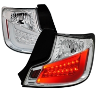 2011 - 2013 Scion tC LED Light Bar Tail Lights - Chrome