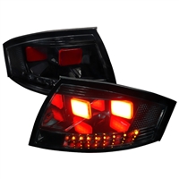 1999 - 2006 Audi TT LED Light Bar Tail Lights - Black/Smoke