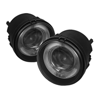 2007 - 2011 Dodge Nitro Halo Projector Fog Lights w/Switch - Smoke