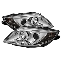 2003 - 2008 BMW Z4 Projector LED Halo Headlights - Chrome