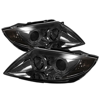 2003 - 2008 BMW Z4 Projector LED Halo Headlights - Smoke