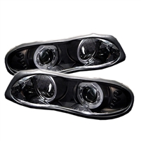 1998 - 2002 Chevy Camaro Projector LED Halo Headlights - Black