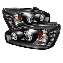 2004 - 2007 Chevy Malibu Projector LED Halo Headlights - Black