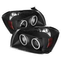 2005 - 2007 Dodge Magnum Projector CCFL Halo Headlights - Black