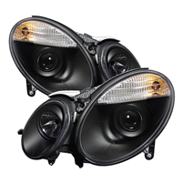 2007 - 2009 Mercedes E-Class Projector Headlights - Black