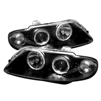 2004 - 2006 Pontiac GTO Projector LED Halo Headlights - Black