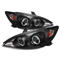 2002 - 2006 Toyota Camry Projector LED Halo Headlights - Black