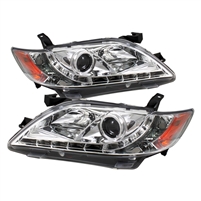2007 - 2009 Toyota Camry Projector DRL Headlights - Chrome