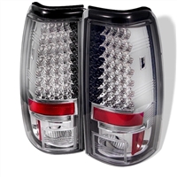 2003 - 2007 Chevy Silverado HD LED Tail Lights - Chrome