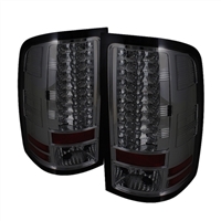 2007 - 2014 GMC Sierra HD LED Tail Lights - Smoke