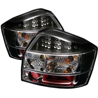 2002 - 2005 Audi A4 4Dr LED Tail Lights - Black