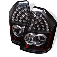 2005 - 2007 Chrysler 300C LED Tail Lights - Black