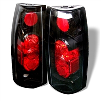 1992 - 1994 GMC Jimmy G2 Euro Style Tail Lights - Black