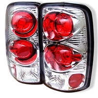 2000 - 2006 GMC Yukon (Lift Gate) Euro Style Tail Lights - Chrome