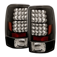 2000 - 2006 Chevy Suburban (Lift Gate) LED Tail Lights - Black