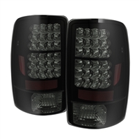 2001 - 2006 GMC Yukon Denali (Lift Gate) LED Tail Lights - Black/Smoke