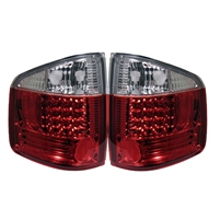 1994 - 2004 Chevy S-10 LED Tail Lights - Red/Clear