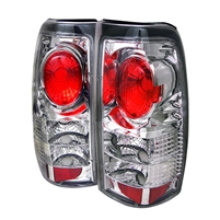 1999 - 2002 Chevy Silverado Euro Style Tail Lights - Chrome