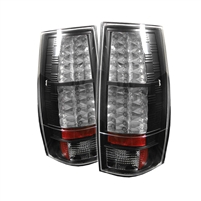 2007 - 2014 Chevy Suburban LED Tail Lights - Black