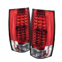 2007 - 2014 Chevy Tahoe LED Tail Lights - Red/Clear