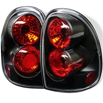 1996 - 2000 Dodge Caravan / Grand Caravan Euro Style Tail Lights - Black