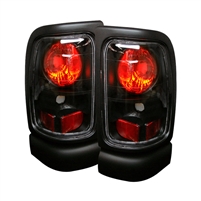 1994 - 2001 Dodge Ram 1500 Euro Style Tail Lights - Black