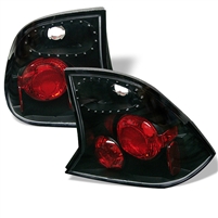2000 - 2004 Ford Focus 4Dr Euro Style Tail Lights - Black