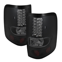 2004 - 2008 Ford F-150 Styleside LED Tail Lights - Black/Smoke