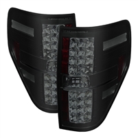 2009 - 2014 Ford F-150  LED Tail Lights - Black/Smoke