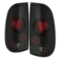 1997 - 2003 Ford F-150 Styleside Euro Style Tail Lights - Black/Smoke