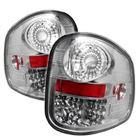 1997 - 2003 Ford F-150 Flareside LED Tail Lights - Chrome