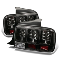 2005 - 2009 Ford Mustang LED Tail Lights - Black