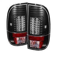 2008 - 2010 Ford Super Duty Version 2 LED Tail Lights - Black