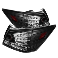 2008 - 2012 Honda Accord 4DR LED Tail Lights - Black