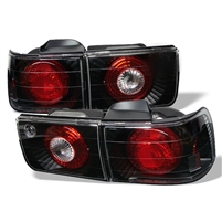 1992 - 1993 Honda Accord 4Dr Euro Style Tail Lights - Black