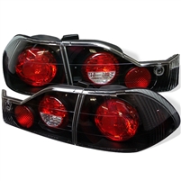 1998 - 2000 Honda Accord 4Dr Euro Style Tail Lights - Black