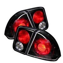 2001 - 2005 Honda Civic 4Dr Euro Style Tail Lights - Black