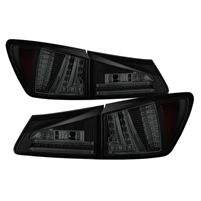 2006 - 2008 Lexus IS250 / IS350 LED Tail Lights - Black/Smoke