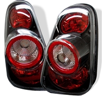 2002 - 2006 Mini Cooper HB Euro Style Tail Lights - Black