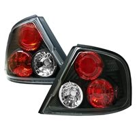 1998 - 2001 Nissan Altima Euro Style Tail Lights - Black