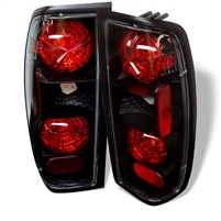 1998 - 2000 Nissan Frontier Euro Style Tail Lights - Black