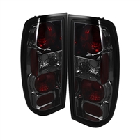 1998 - 2000 Nissan Frontier Euro Style Tail Lights - Smoke