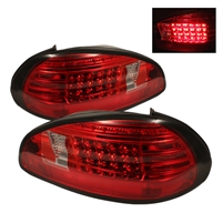 1997 - 2003 Pontiac Grand Prix LED Tail Lights - Red/Clear