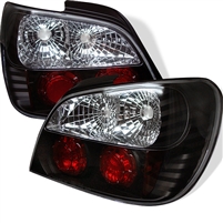 2002 - 2003 Subaru Impreza 4Dr Euro Style Tail Lights - Black