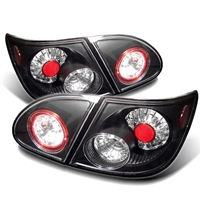 2003 - 2008 Toyota Corolla LED Tail Lights - Black