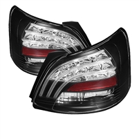 2006 - 2010 Toyota Yaris Sedan LED Tail Lights - Black