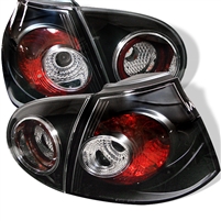 2006 - 2009 Volkswagen Golf HB Euro Style Tail Lights - Black