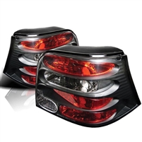 1999 - 2005 Volkswagen Golf HB Euro Style Tail Lights - Black