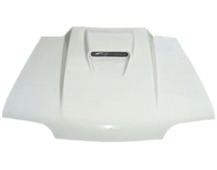 1987 - 1993 Ford Mustang A37 Style Fiberglass Heat Extractor Hood - TruFiber