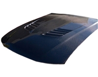 1999 - 2004 Ford Mustang A70 Style Carbon Fiber Heat Extractor Hood - TruFiber